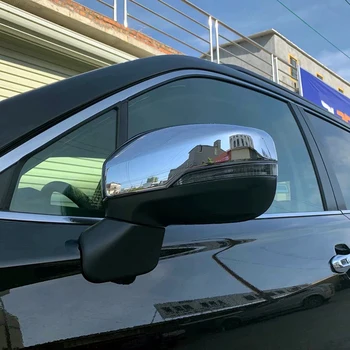 Dėl Subaru Forester SK 2018 2019 Šoninės Durys valdomi Išoriniai Veidrodėliai šildomi išoriniai galinio vaizdo Kepurės ABS Chrome Apdaila Apima Liejimo Automobilių Stilius 2VNT