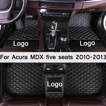 MIDOON odos Automobilio grindų kilimėliai Acura MDX penkios vietos 2010 m. 2012 m. 2013 m Custom auto pėdų Pagalvėlės automobilių kilimų dangtis