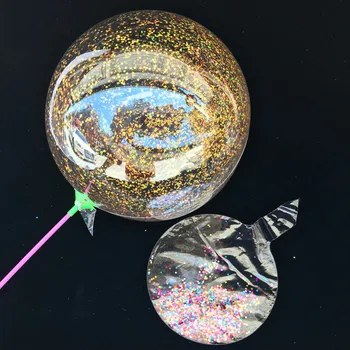 20pc 18 colių skaidrus kamuolys pakrautas su lazeriu bobo balionai žvaigždės china vestuvių balionas atmosferą arenoje išdėstymą šalies prekių