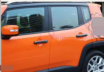 Anglies Pluošto Spalvos Durų rankena Padengti Viršutinio Skydelio Su Smart skylę Automobilio Stilius 2016 2017 2018 m. Jeep Renegade Priedai