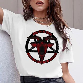Šėtono Šėtono Demonas Grim Reaper Satanism Pragarą, Juokingi Marškinėliai Blogio Dvasia Kaukolė T - Shirt Moterims, Siaubo Tee Marškinėliai Moteriška Helovinas