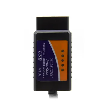 2017 Naujas Elm327 USB Obd2 Diagnostinis Skeneris Elm 327 1.5 V USB Sąsaja Auto Skeneris palaiko Visus OBDII Protokolus Nemokamas Pristatymas