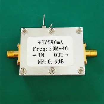 Žemas Triukšmo LNA 0.05-4G NF=0.6 dB Plačiajuostės Stiprintuvo HF FM, VHF UHF Kumpis Radijo maitinimo įtampa: +5V