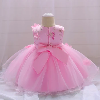 2021 Naujagimių Drabužiai, Krikštynų Suknelė Baby Girl Grupė Ir Vestuvių Gėlių Suknelės Mergina Baby 1 Metų Gimtadienio Princesė Suknelė