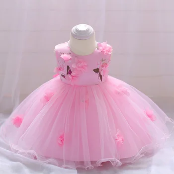2021 Naujagimių Drabužiai, Krikštynų Suknelė Baby Girl Grupė Ir Vestuvių Gėlių Suknelės Mergina Baby 1 Metų Gimtadienio Princesė Suknelė