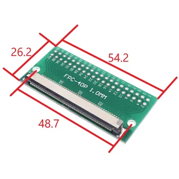 2vnt Lankstus Plokščias Kabelis FFC/FPC Jungties Adapteris 40 Pin 1,0 mm iki 2.54 mm x 2.54 mm 2x20 Pin per skyles CINKAVIMAS PCB Skaičiuoklė
