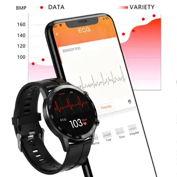 2021 Tendencija L16 Smart Žiūrėti IP68 Vandeniui Smart Žiūrėti 360*360 EKG, Kraujo Spaudimą, Širdies ritmą Tracker Sporto Fitneso Smartwatch