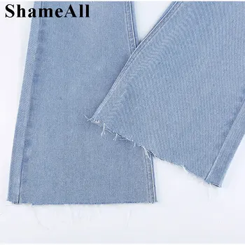 Moterų gatvės kankina flare džinsai y2k plati plati lege mėlyna džinsinio audinio kelnės derliaus streetwear didelis juosmens juoda pilka varpas nuosėdos 2XL