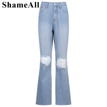 Moterų gatvės kankina flare džinsai y2k plati plati lege mėlyna džinsinio audinio kelnės derliaus streetwear didelis juosmens juoda pilka varpas nuosėdos 2XL