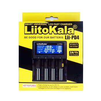 1pcs LiitoKala lii-PD4 LCD), 3,7 V 18650 21700 baterija, Įkroviklis+4pcs), 3,7 V 18650 3000mAh INR18650 30Q li-jonų Baterijas