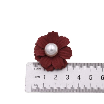 3,5 cm kūdikių Reikmenys Šilko Rožė Gėlių Perlų Be lankelio N0 Įrašus 