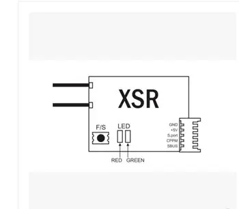 Naujas FrSky XSR 2.4 GHz 16CH ACCST Imtuvas m/ S-Autobusų ir CPPM Pirma Mini Multicopter QAV Drone