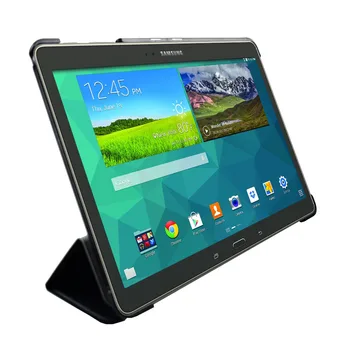 SM T800 T805c ultra plonas smart stovėti Flip cover case for Samsung Tab S 10.5 tablet stand& autosleep magnetinis knygų padengti