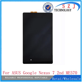 Naujas 7 colių ASUS Google Nexus 7 2 ME570 ME571 gen 2013 LCD Ekranas Jutiklinis Ekranas skaitmeninis keitiklis Juoda Surinkimas Nemokamas Pristatymas