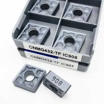 CNMG120408 TF IC907 IC908 išorės staklės, pjovimo įterpti CNMG 120408 karbido tekinimo staklių dalys įrankis tekinimo įterpti CNMG tekinimo įrankis