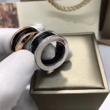 Karšto pardavimo klasikinis BV originalus micro-etiketės, žiedo pavasario Mados ir emalio žiedas vyrams ir moterims, poroms pasiūlymą žiedas