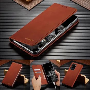 Odos Flip Case for Samsung S20 Ultra A51 A71 A21S A41 A50 A70 A40 A30 Magnetinio Piniginės Dangtelį Galaxy S10 S8 S9 Plus Atvejais