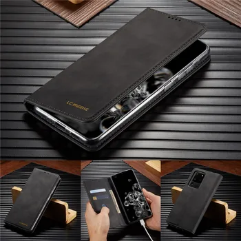 Odos Flip Case for Samsung S20 Ultra A51 A71 A21S A41 A50 A70 A40 A30 Magnetinio Piniginės Dangtelį Galaxy S10 S8 S9 Plus Atvejais