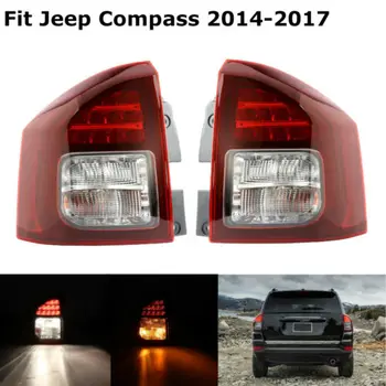 LF&RH Galiniai šviesos Jeep Compass m. m. 2016 m. 2017 Galinis Bamperis Stabdymo Stabdžių Žibintas Posūkio Signalo Įspėjimo Automobilių Šviesos Surinkimas