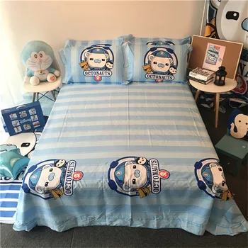 3pcs/4pcs medvilnės anime Octonauts kwazii pesas Patalynės Komplektai su pilloccase +paklode+Antklode Padengti vaikas Kambarys bendrabutyje lova rinkinys