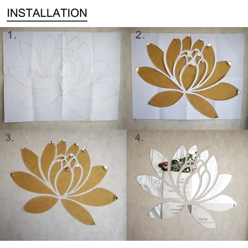 Kūrybos Romantiška Saulėgrąžų 3D Dekoratyvinis Veidrodis, Sienų Lipdukai Gėlių Miegamąjį Kambarį Dekoro Durų Plytelių Apdaila Plakatas R079