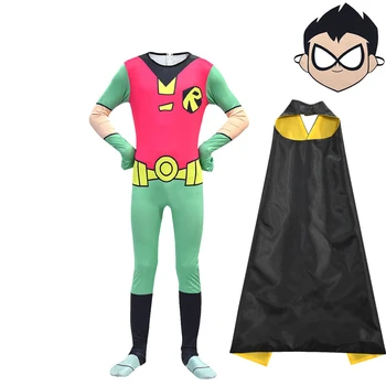 Naujas Teen Titans Eiti Cosplay Kostiumų Superhero Robin Cyborg Kostiumas Vaikams Visiškai Rinkiniai Helovinas Kostiumas Vaikams Karnavalas Kostiumas
