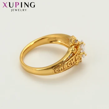 Xuping Elegantiškas Gryno Aukso-spalvos, Sidabrą, Žiedus, Moterų Dalyvavimas Mados Jewerly Kalėdų Dienų Dovanos 15971