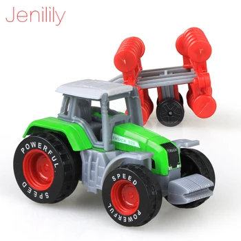4pcs/set Diecast Ūkio Traktorių, Sunkvežimių Žaislas Lydinio Automobilio Modelio Transporto priemonė, Švietimo žaislai Vaikams, Dovanos berniukams
