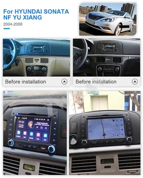 Belaidžio Carplay 2004 m. 2005 m. 2006 m. 2007 m. 2008 m. HYUNDAI SONATA NF YU XIAN Android Grotuvas GPS Vienetas Auto Audio Stereo Radijas, Diktofonas