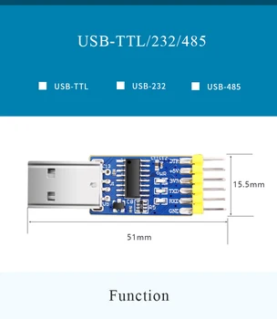 WitMotion USB TTL RS232 RS485 Multi-funkcija Serial Interface Modulis 3.3 v ir 5v įvesties Serijos skaičiuoklė