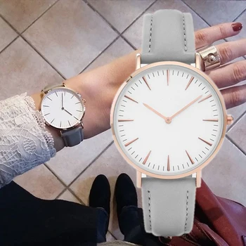 Naujas Mados Paprastas odinis moterų laikrodžiai ponios mados atsitiktinis nešioti Kvarco Žiūrėti, Moteris dovaną laikrodis Žiūrėti Moteris Relojes Mujerwatch