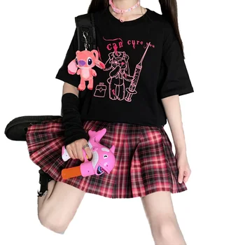 2020 Ms Hip-Hop Marškinėliai Streetwear Japonų Animacinių filmų Seksuali Mergina Marškinėlius Harajuku HipHop Negabaritinių marškinėliai Anime vatos Pagaliukai Tees