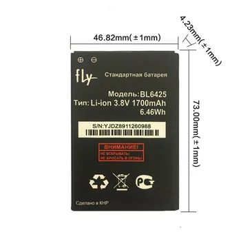 1pc Naujas 1700mAh Įkrovimo Pakeitimo BL6425 BL-6425 Li-ion Baterija skristi FS454 Nimbus 8
