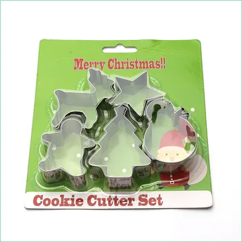 Kalėdų Minkštas Pyragas Slapukus Sausainių Pjovimo Įrankiai, Nerūdijančio Plieno Cookie Cutter Nustatyti Kepimo Dekoravimo Priemonė
