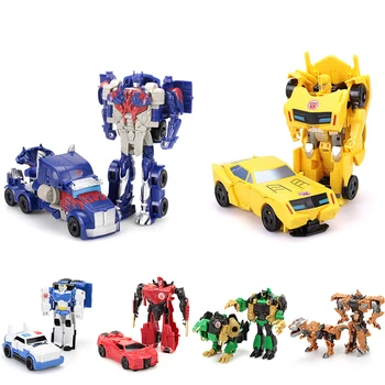 12cm Hasbro Transformers Žaislai Optimus Transformacijos Robotas Žaislas Kamane Veiksmų Skaičius, 2 IN 1 