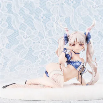 12cm Anime Seksuali Mergina Pav Žaislai Gimtoji Privalomas Dsmile Sarah Chris Bunny Mergina PVC Veiksmų Skaičius, Žaislai Suaugusių Kolekcijos Modelis Dovana