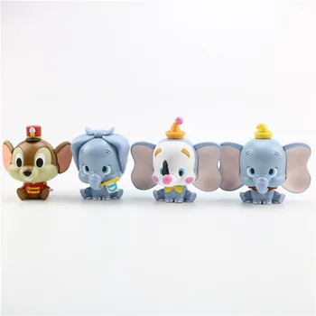 Disney serijos Dumbo Mikė pūkuotukas Originali Kapsulė žaislai, lėlės veiksmų kolekcijos modelis nustato ne lauke vaikams