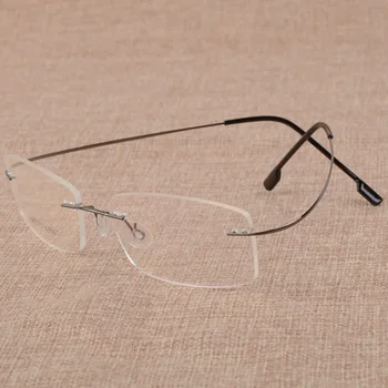 Vyrų verslo trumparegystė akinius rėmo metalo atminties rėmo akiniai ultra light rėmai, akinių rėmeliai