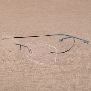 Vyrų verslo trumparegystė akinius rėmo metalo atminties rėmo akiniai ultra light rėmai, akinių rėmeliai