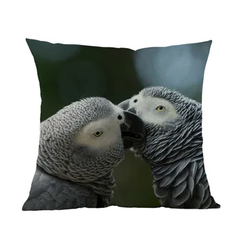 Įvairių Spalvų Papūga Mėlynos Papūgos Macaw Gražūs Paukščiai Mesti Pagalvės Užvalkalą Namo Kambaryje Sofa-Lova, Apdailos Pagalvėlė Padengti