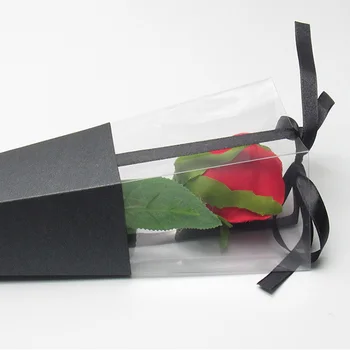 10cs Vieną rose dėžutė gėlė, rožė, dovanų dėžutės Valentino Dienos Dovanų Dėžutėje atostogų užsakymą dovanų dėžutėje gėlės paketo Spalvinga neprivaloma
