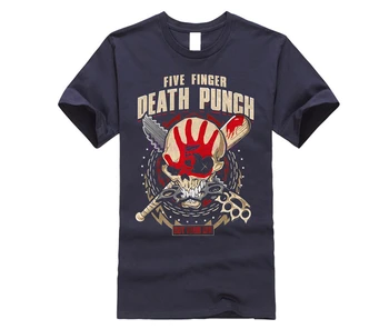 Gildan Naujas 5FDP Penkių Pirštų Mirties Punch Kaukolė Armijos Logotipą, vyriški Juodi Marškinėliai Dydis: S-3XL, T-Marškinėliai Vyrams trumpomis Rankovėmis Marškinėliai Tee Viršų