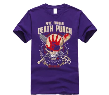 Gildan Naujas 5FDP Penkių Pirštų Mirties Punch Kaukolė Armijos Logotipą, vyriški Juodi Marškinėliai Dydis: S-3XL, T-Marškinėliai Vyrams trumpomis Rankovėmis Marškinėliai Tee Viršų