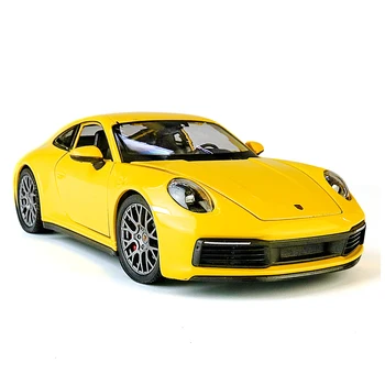 Welly 1:24 Porsche 911 Carrera 4S 992 lydinio automobilio modelis, modeliavimas, automobilių apdailos surinkimo dovana žaislas liejimo modelis berniukas žaislas