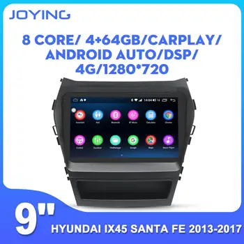 JOYING Android 8.1 galvos vienetas 9inch IPS 2.5 D jutiklinis ekranas, stereo DSP fast boot GPS Navigacija Hyundai IX45 Santa Fe 2013-2017