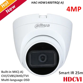 Dahua 4MP HDCVI Kamera Greitai įdiegti IR Obuolio Kamera, Built-in MIC(-A) Smart IR 25m 3.6 mm 2,8 mm Pasirinktinai Survillance Fotoaparatas