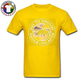 Logotipas Vyrų Tshirts Madingi Grupės Topai Marškinėliai Išsaugoti Skujuočių Pangolin Gyvybes Klausimas, Medvilnės Apvalios Apykaklės vyriški Marškinėliai