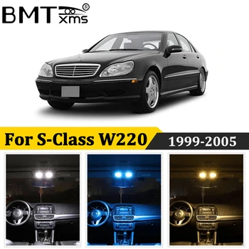 BMTxms 21Pcs Automobilio LED Interio Žemėlapis Dome Light Licencijos numerio ženklo apšvietimo Lemputė Canbus Mercedes Benz S Klase w220 cdi 1999-2005