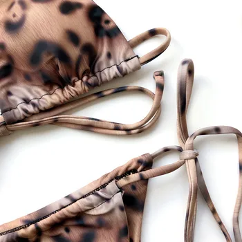 Tengweng 2020 M Sexy Leopard Bikini Nustatyti Moterų Maudymosi Kostiumėliai, Moterų Maudymosi Kostiumėlį Dviejų Dalių Brazilijos Apynasrio Viršuje Tvarstis Maudymosi Kostiumas
