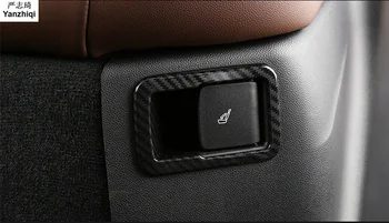Anglies pluošto 2vnt/daug galinės sėdynės jungiklis apdailos rėmelį, priedai, automobilių lipdukai Alfa Romeo Stelvio 2017 2018